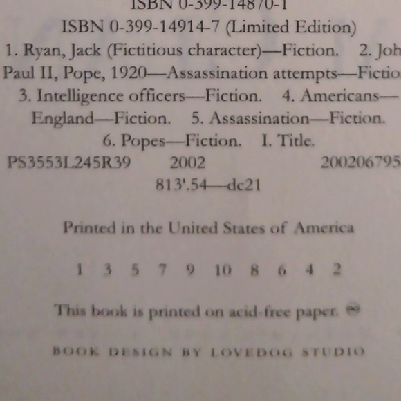 𝘛𝘰𝘮 𝘊𝘭𝘢𝘯𝘤𝘺 𝘙𝘦𝘥 𝘙𝘢𝘣𝘣𝘪𝘵 1𝘴𝘵 𝘌𝘋𝘐𝘛𝘐𝘖𝘕  𝘉𝘰𝘰𝘬 - Picture 6 of 13